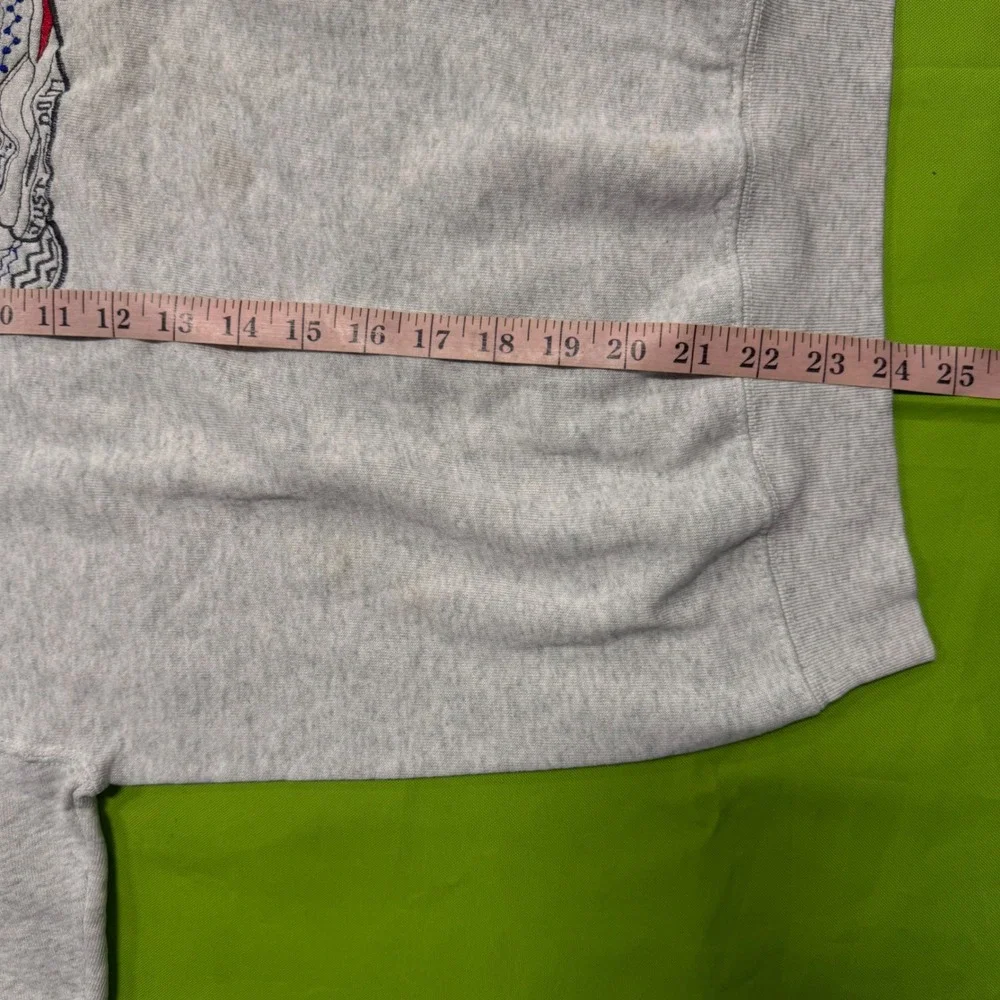 Vintage Nike Air Boot Crewneck Sweatshirt Gray Embroidered Sneaker Graphic Large